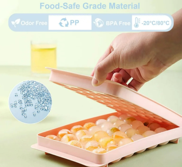 Round Ice Cube Tray, Silicon Ice Cube Tray - Image 2