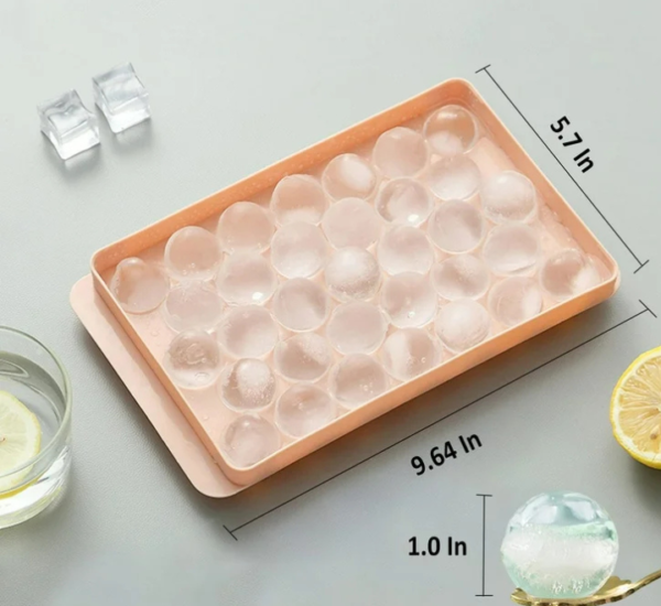 Round Ice Cube Tray, Silicon Ice Cube Tray - Image 6