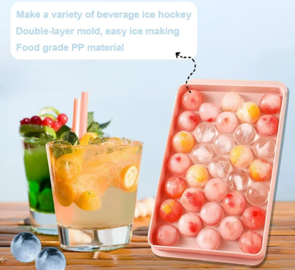 Round Ice Cube Tray, Silicon Ice Cube Tray - Image 4